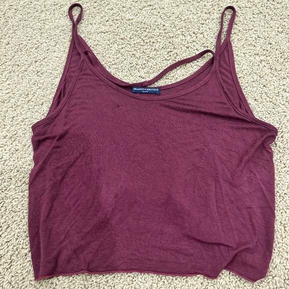 Brandy Melville Tops - maroon brandy melville tank